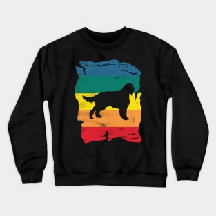 Gordon Setter Distressed Vintage Retro Silhouette Crewneck Sweatshirt